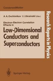 Cover von Electron-Electron Correlation Effects in Low-Dimensional Conductors and Superconductors