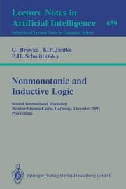Cover von Nonmonotonic and Inductive Logic