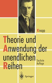 Cover von Theorie und Anwendung der unendlichen Reihen