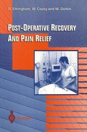 Cover von Post-Operative Recovery and Pain Relief