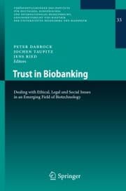 Cover von Trust in Biobanking