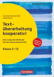 Cover von Textüberarbeitung kooperativ! - Eine reziproke Methode für den Deutschunterricht. Klasse 5-13