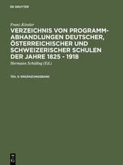 Cover von Ergänzungsband