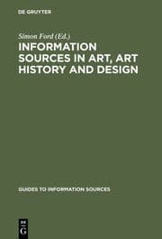 Cover von Information Sources in Art, Art History and Design