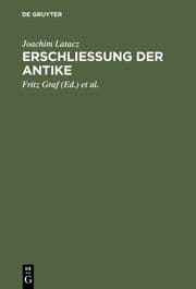 Cover von Erschließung der Antike