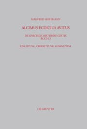 Cover von Alcimus Ecdicius Avitus, De spiritalis historiae gestis, Buch 3