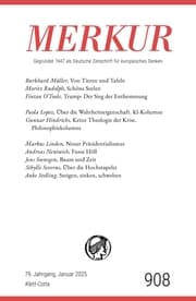 Cover von MERKUR 1/2025, Jg.79