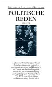 Cover von Politische Reden in vier Bänden