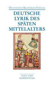 Cover von Deutsche Lyrik des späten Mittelalters