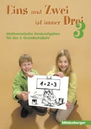 Cover von Eins und Zwei ist immer Drei. Denkaufgaben für die 3. Grundschulklasse