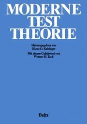 Cover von Moderne Testtheorie