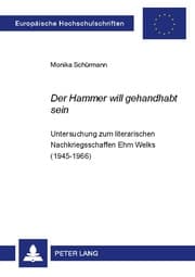 Cover von 'Der Hammer will gehandhabt sein'