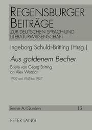 Cover von 'Aus goldenem Becher'