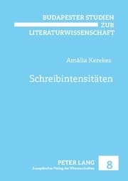 Cover von Schreibintensitäten