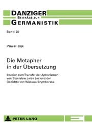 Cover von Die Metapher in der Übersetzung