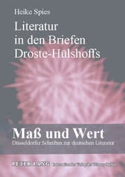 Cover von Literatur in den Briefen Droste-Hülshoffs