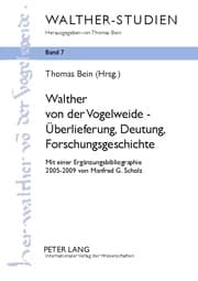 Cover von Walther von der Vogelweide - Überlieferung, Deutung, Forschungsgeschichte