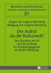 Cover von Der Aufruf 'An die Kulturwelt!'