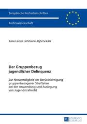 Cover von Der Gruppenbezug jugendlicher Delinquenz