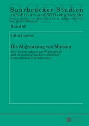 Cover von Die Abgrenzung von Marken
