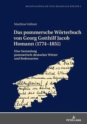 Cover von Das pommersche Wörterbuch von Georg Gotthilf Jacob Homann (1774-1851)