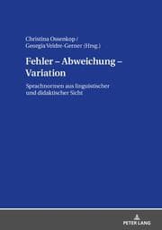 Cover von Fehler - Abweichung - Variation