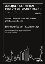 Cover von Brennpunkt Verfassungsstaat