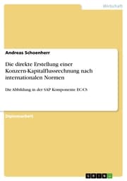 Cover von Die direkte Erstellung einer Konzern-Kapitalflussrechnung nach internationalen Normen