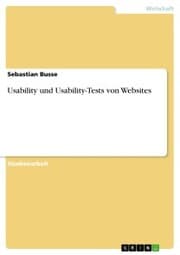 Cover von Usability und Usability-Tests von Websites