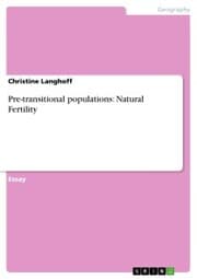 Cover von Pre-transitional populations: Natural Fertility