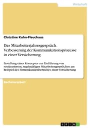 Cover von Das Mitarbeiterjahresgespräch. Verbesserung der Kommunikationsprozesse in einer Versicherung