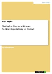 Cover von Methoden für eine effiziente Sortimentsgestaltung im Handel