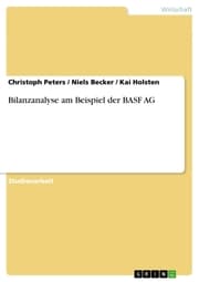 Cover von Bilanzanalyse am Beispiel der BASF AG