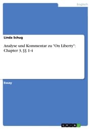 Cover von Analyse und Kommentar zu 'On Liberty': Chapter 3, §§ 1-4