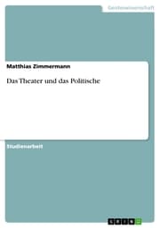 Cover von Das Theater und das Politische