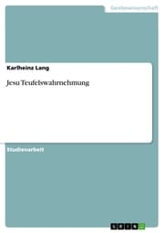 Cover von Jesu Teufelswahrnehmung