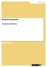Cover von Business-Etikette