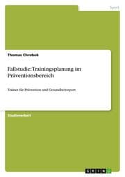 Cover von Fallstudie: Trainingsplanung im Präventionsbereich