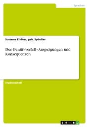 Cover von Der Genitivverfall