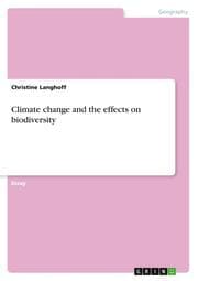 Cover von Climate change and the effects on biodiversity