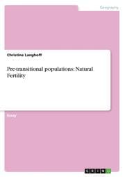 Cover von Pre-transitional populations: Natural Fertility