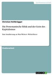 Cover von Die Protestantische Ethik und der Geist des Kapitalismus