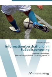 Cover von Informationsbeschaffung im Fußballsponsoring