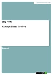 Cover von Exzerpt: Pierre Bordieu