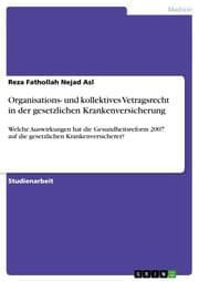 Cover von Organisations- und kollektives Vetragsrecht in der gesetzlichen Krankenversicherung