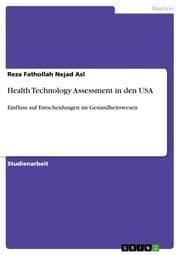 Cover von Health Technology Assessment in den USA