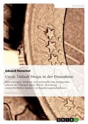 Cover von Credit Default Swaps in der Finanzkrise