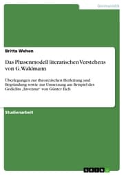Cover von Das Phasenmodell literarischen Verstehens von G. Waldmann