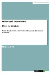 Cover von Deus est mortuus
