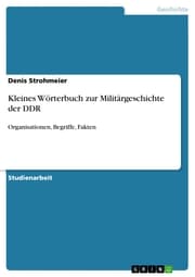 Cover von Kleines Wörterbuch zur Militärgeschichte der DDR